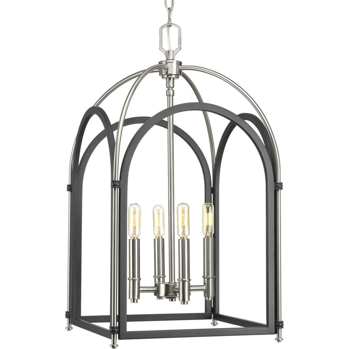 Progress Lighting - P500039-143 - Four Light Foyer Pendant - Westfall - Graphite