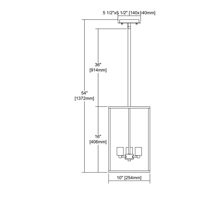 Three Light Chandelier from the Williamsport collection in Oil Rubbed Bronze finish