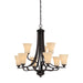 ELK Home - TK0021704 - Nine Light Chandelier - Treme - Espresso