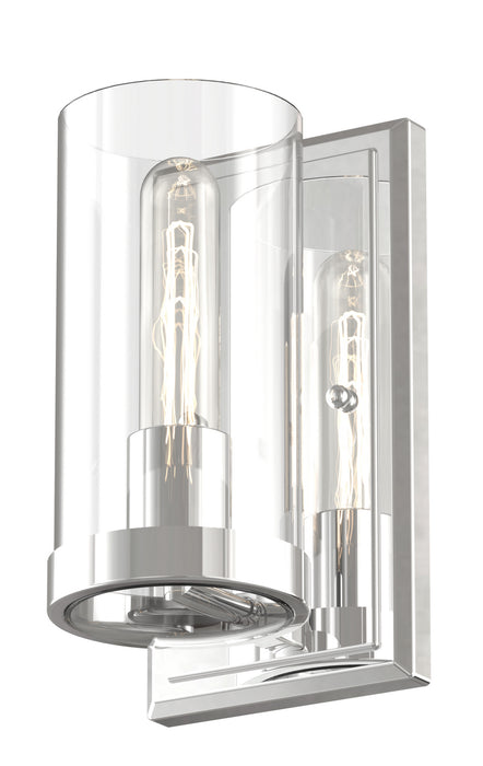 DVI Lighting - DVP9099CH-CL - One Light Wall Sconce - Erin - Chrome w/ Clear Glass