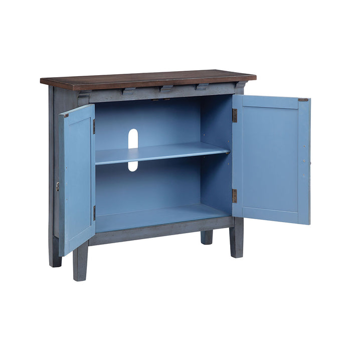 Cabinet from the Corning collection in Blue finish