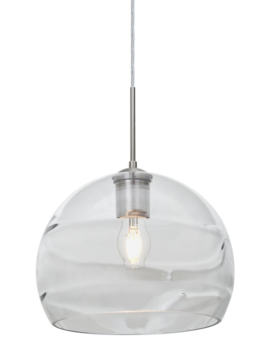 Besa - 1JT-SPIR10CL-EDIL-SN - One Light Pendant - Spirit - Satin Nickel