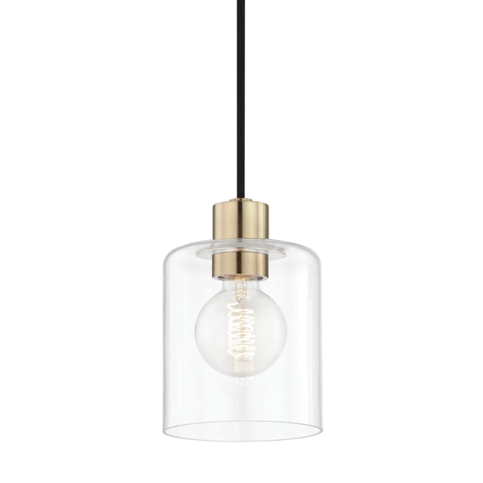 Mitzi - H108701-AGB - One Light Pendant - Neko - Aged Brass