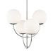 Mitzi - H160804-PN - Four Light Chandelier - Carrie - Polished Nickel