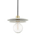 Mitzi - H175701L-AGB/WH - One Light Pendant - Milla - Aged Brass/White