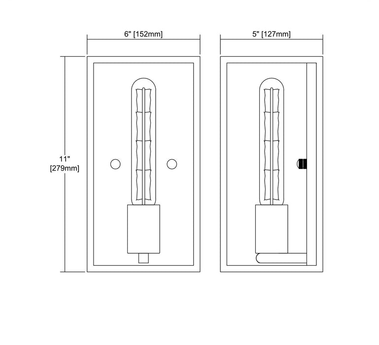 One Light Wall Sconce from the Rigby collection in Oil Rubbed Bronze finish