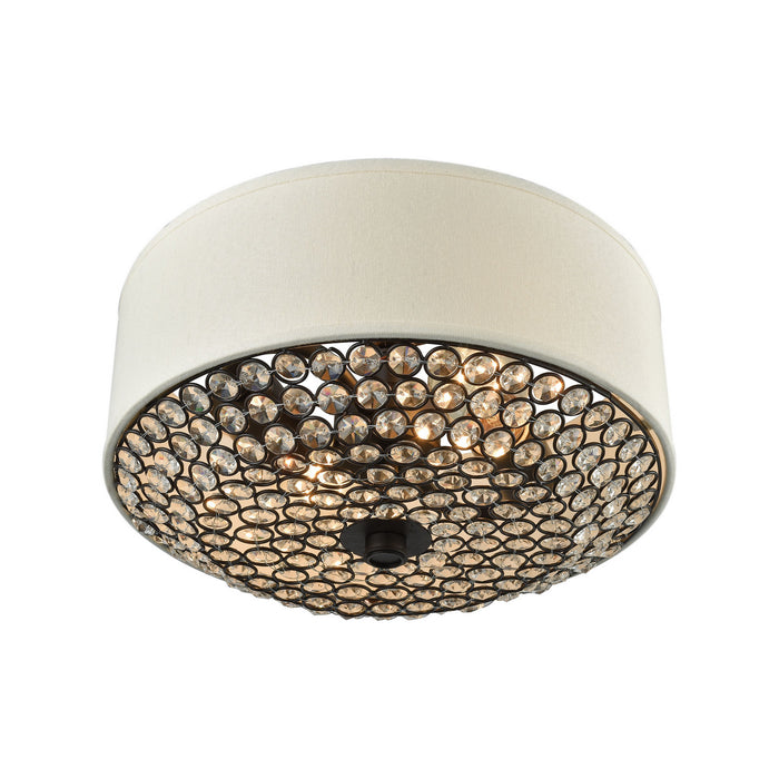 Two Light Semi Flush Mount from the Webberville collection in Oil Rubbed Bronze finish