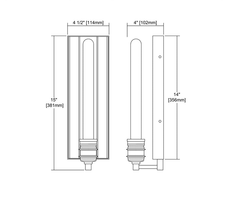 One Light Wall Sconce from the Brookweiler collection in Polished Nickel finish