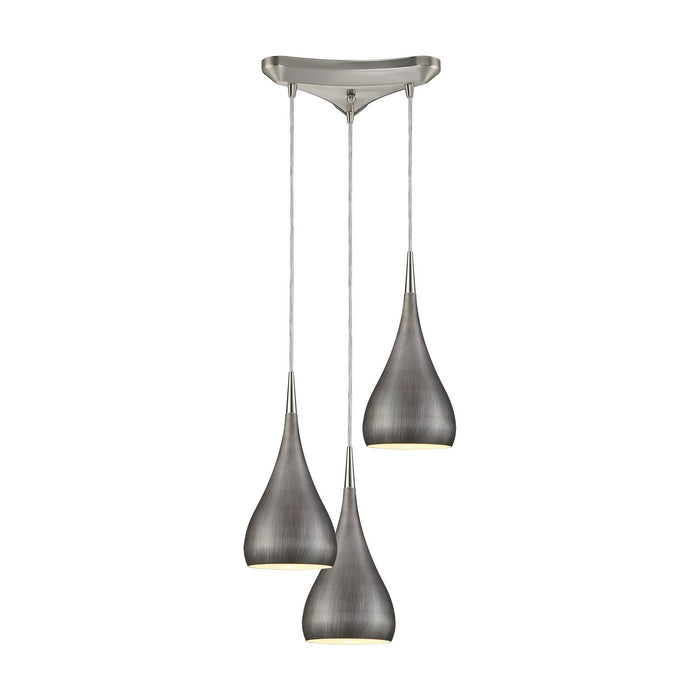 ELK Home - 31341/3WZ - Three Light Pendant - Lindsey - Satin Nickel