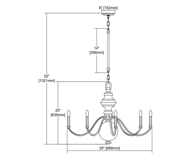 Nine Light Chandelier from the Neo Classica collection in Aged Black Nickel finish