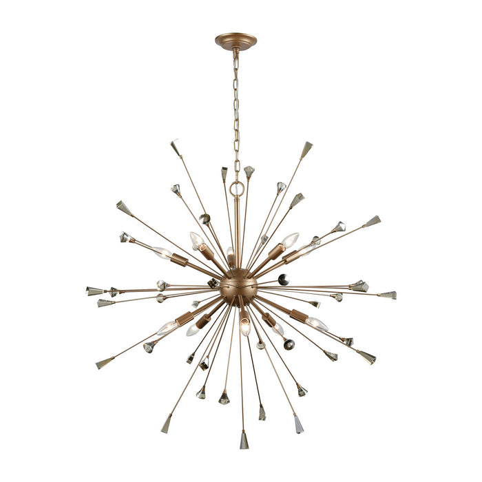 ELK Home - 33021/10 - Ten Light Chandelier - Sprigny - Matte Gold