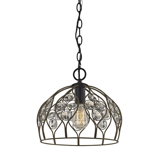 ELK Home - 81106/1 - One Light Mini Pendant - Crystal Web - Bronze Gold, Matte Black, Matte Black