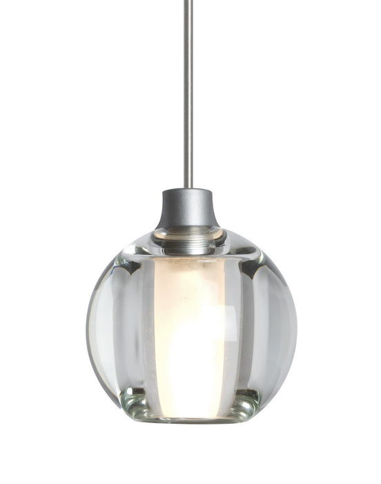 Besa - 1XT-BOCA5CL-SN - One Light Pendant - Boca 5 - Satin Nickel