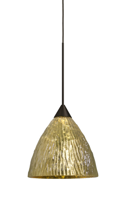 Besa - 1XT-EVEGS-LED-BR - One Light Pendant - Eve - Bronze