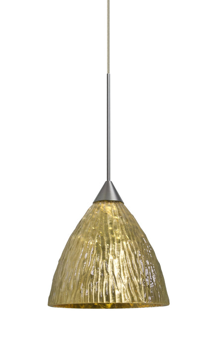 Besa - 1XT-EVEGS-LED-SN - One Light Pendant - Eve - Satin Nickel