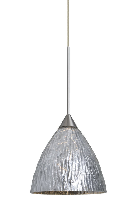 Besa - 1XT-EVESS-LED-SN - One Light Pendant - Eve - Satin Nickel