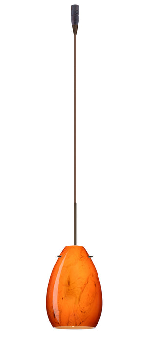 Besa - RXP-1713HB-BR - One Light Pendant - Pera - Bronze