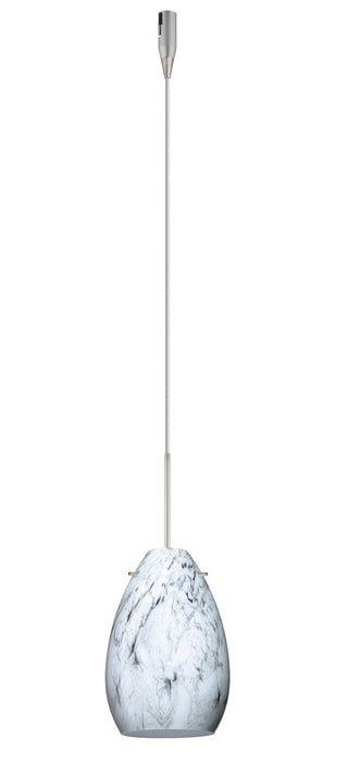 Besa - RXP-1713MG-SN - One Light Pendant - Pera - Satin Nickel