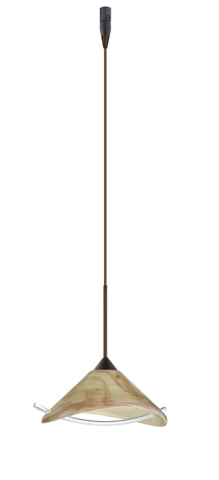 Besa - RXP-181305-BR - One Light Pendant - Hoppi - Bronze