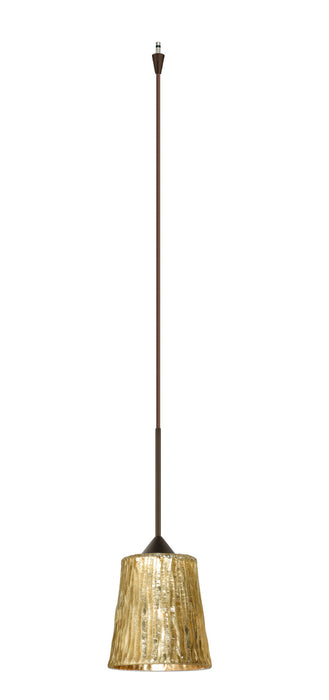 Besa - XP-5125GF-BR - One Light Pendant - Nico - Bronze