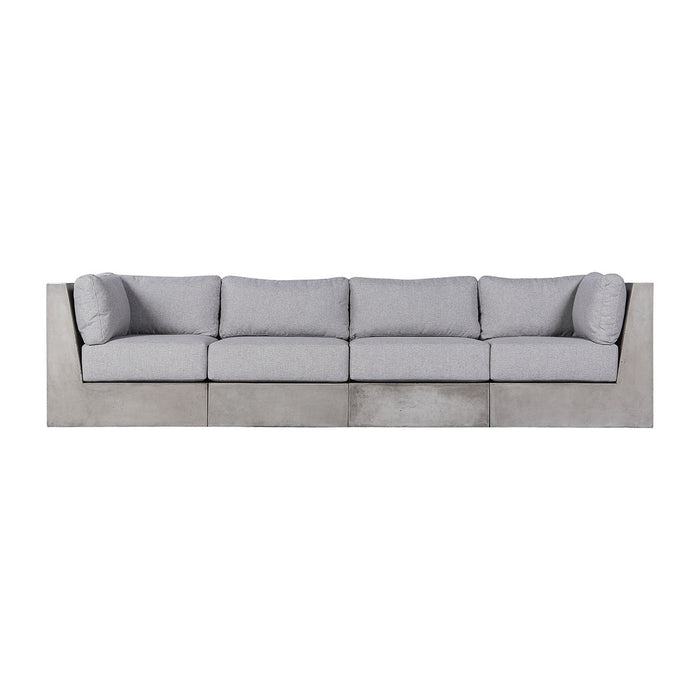 Outdoor Sofa Cushions (Set of 3) in Grey finish