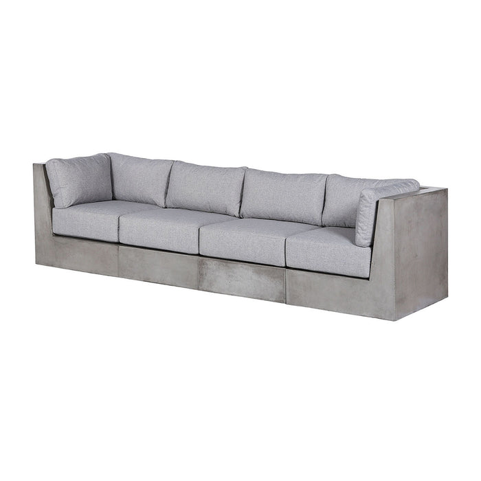 Outdoor Sofa Cushions (Set of 3) in Grey finish