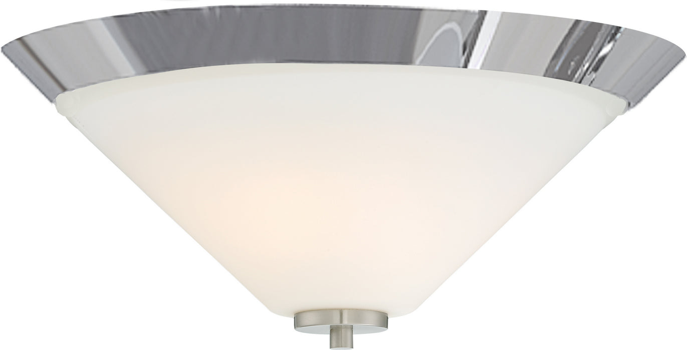 Nuvo Lighting - 60-6252 - Two Light Flush Mount - Nome - Brushed Nickel