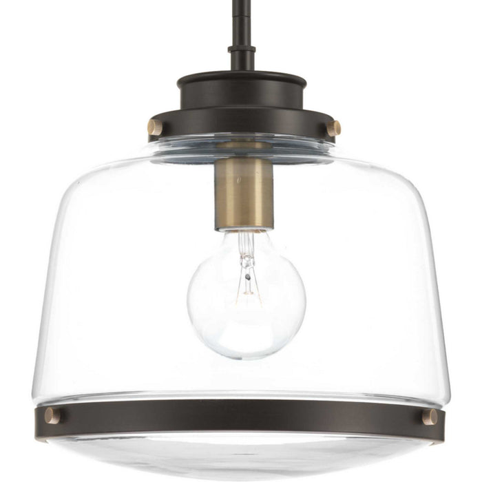 Progress Lighting - P500061-020 - One Light Pendant - Judson - Antique Bronze