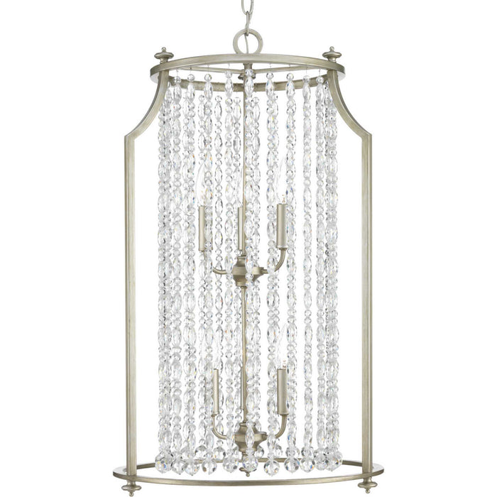 Progress Lighting - P500086-134 - Six Light Pendant - Desiree - Silver Ridge