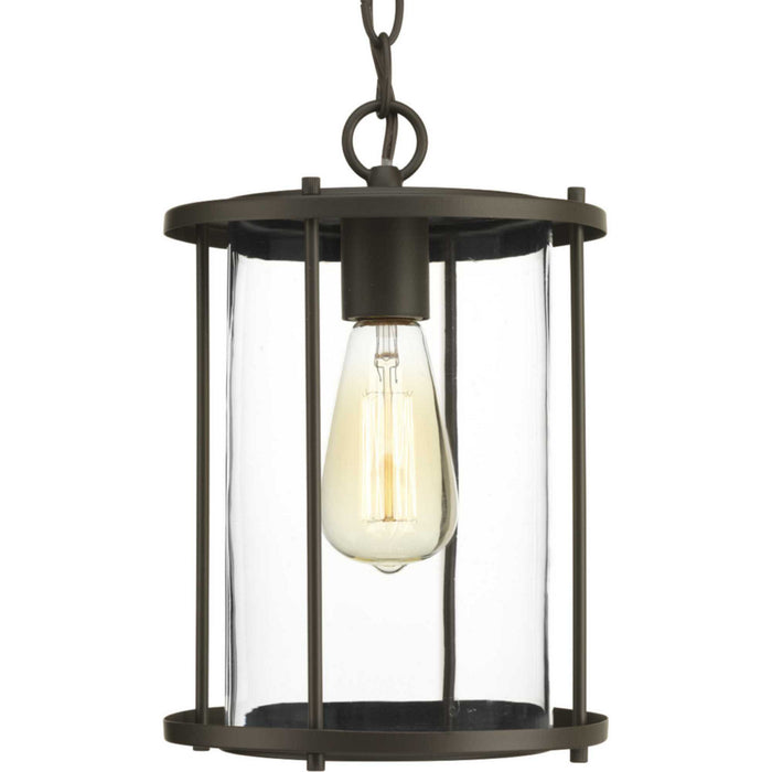 One Light Hanging Lantern from the Gunther collection in Antique Bronze finish