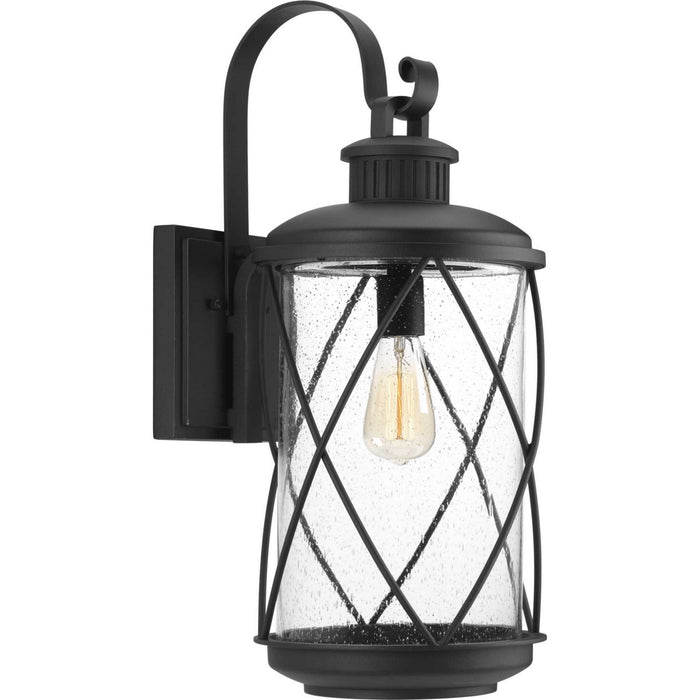 One Light Wall Lantern from the Hollingsworth collection in Black finish