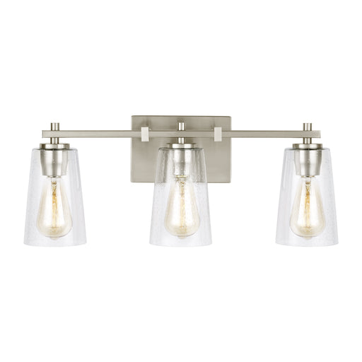 Generation Lighting - VS24303SN - Three Light Vanity - Mercer - Satin Nickel