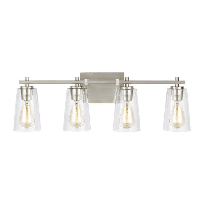 Generation Lighting - VS24304SN - Four Light Vanity - Mercer - Satin Nickel