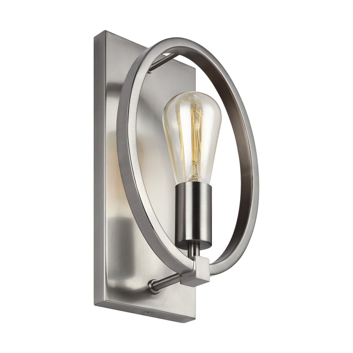 One Light Wall Sconce from the Marlena collection in Satin Nickel finish