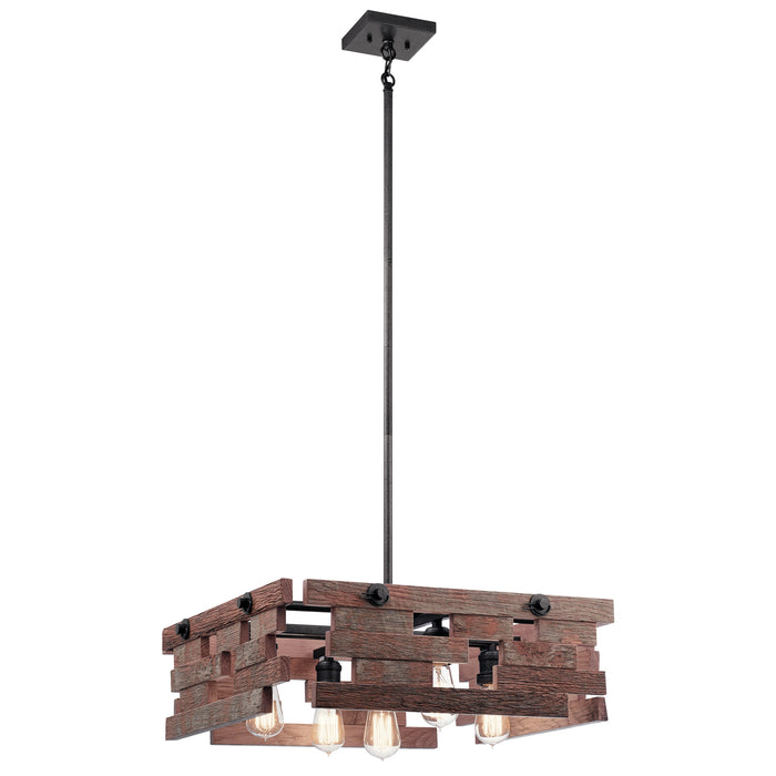 Kichler - 44228AVI - Five Light Pendant - Cuyahoga Mill - Anvil Iron