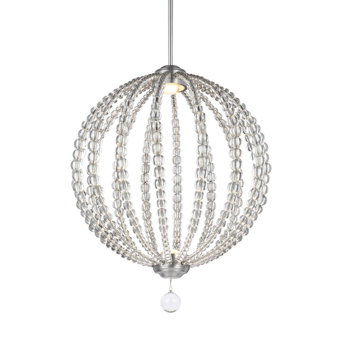 LED Pendant from the Feiss - Oberlin collection in Satin Nickel finish