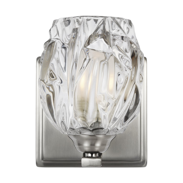 One Light Wall Sconce from the Kalli collection in Satin Nickel finish
