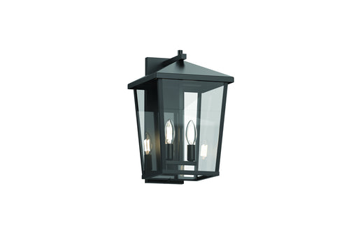 DVI Lighting - DVP30091BK-CL - Two Light Outdoor Wall Sconce - Laurentian Outdoor - Black w/ Clear Glass