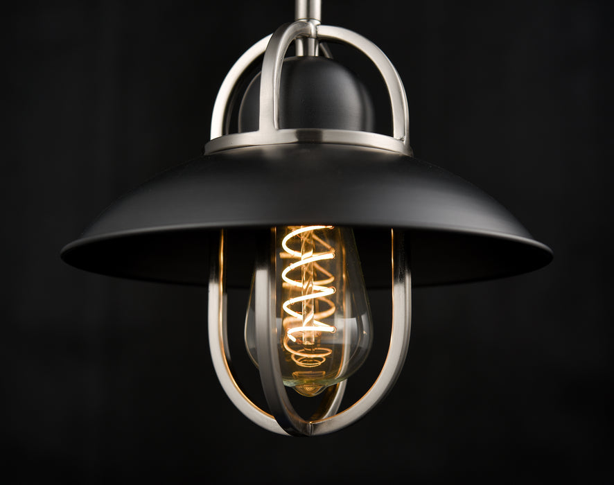 One Light Mini-Pendant from the Peggy`s Cove collection in Graphite/Satin Nickel finish