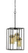 Cal Lighting - FX-3680-3 - Three Light Pendant - Cremona - Black/Antique Brass