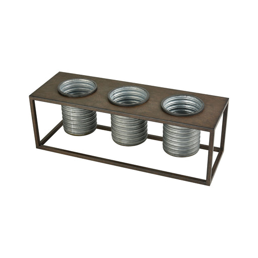 ELK Home - 671104 - Planter - Centerville - Galvanized, Rustic, Rustic