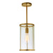 JVI Designs - 1241-10 - One Light Pendant - Gramercy - Satin Brass