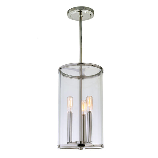 JVI Designs - 1243-15 - Three Light Pendant - Gramercy - Polished Nickel