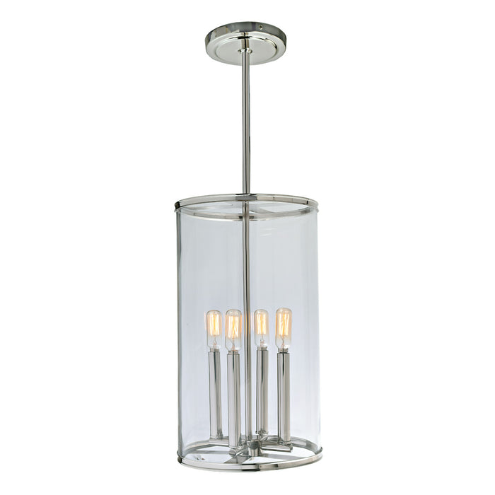 JVI Designs - 1244-15 - Four Light Pendant - Gramercy - Polished Nickel