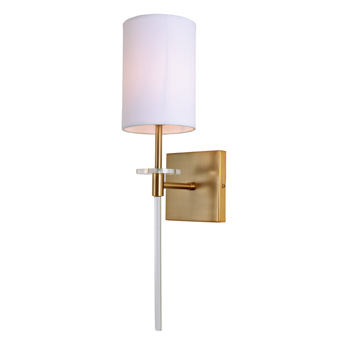 JVI Designs - 1261-10 - One Light Wall Sconce - Sutton - Satin Brass