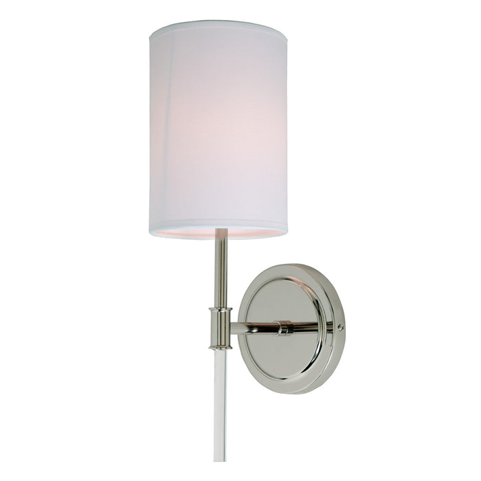 JVI Designs - 1265-15 - One Light Wall Sconce - Hudson - Polished Nickel