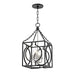 Hudson Valley - 9214-AIPN - Four Light Pendant - Octavio - Aged Iron/Polished Nickel Combo