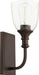 Quorum - 5411-1-186 - One Light Wall Mount - Richmond - Oiled Bronze w/ Clear/Seeded