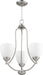 Quorum - 6069-3-65 - Three Light Chandelier - Barkley - Satin Nickel