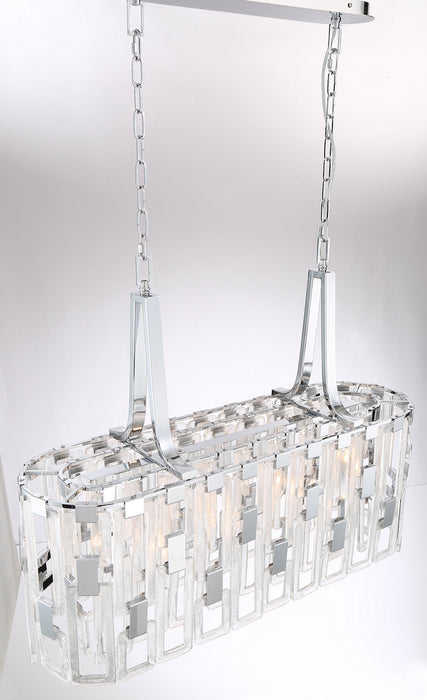 Nine Light Chandelier from the Viviana collection in Chrome finish